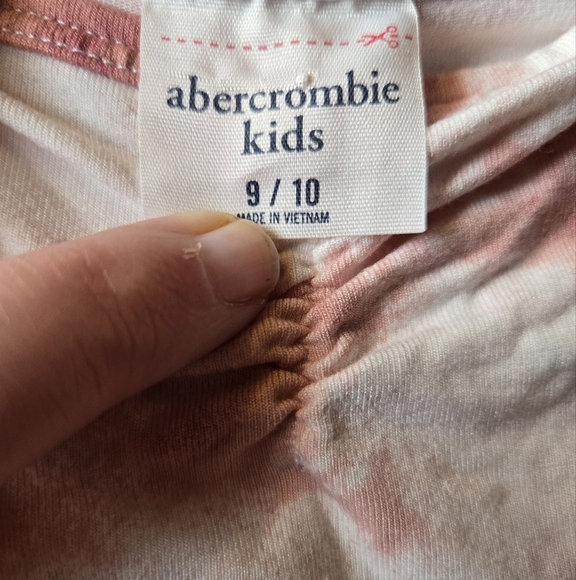 Pink and White Tie-Dye Tank Top abercrombie kids 9/10 - Picture 2 of 2